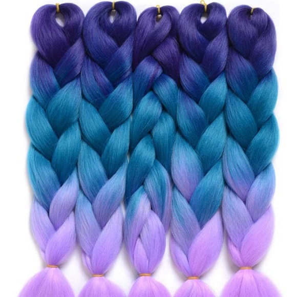 5 packs of ??‍♀️ MERMAID ombré braiding hair NEW main image 6